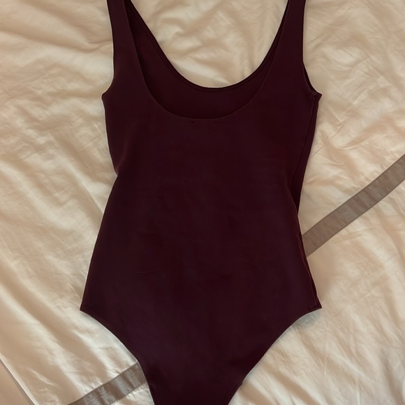 Aritzia Bodysuit Purple mauve red - ish wilfred thick material - Picture 2 of 4